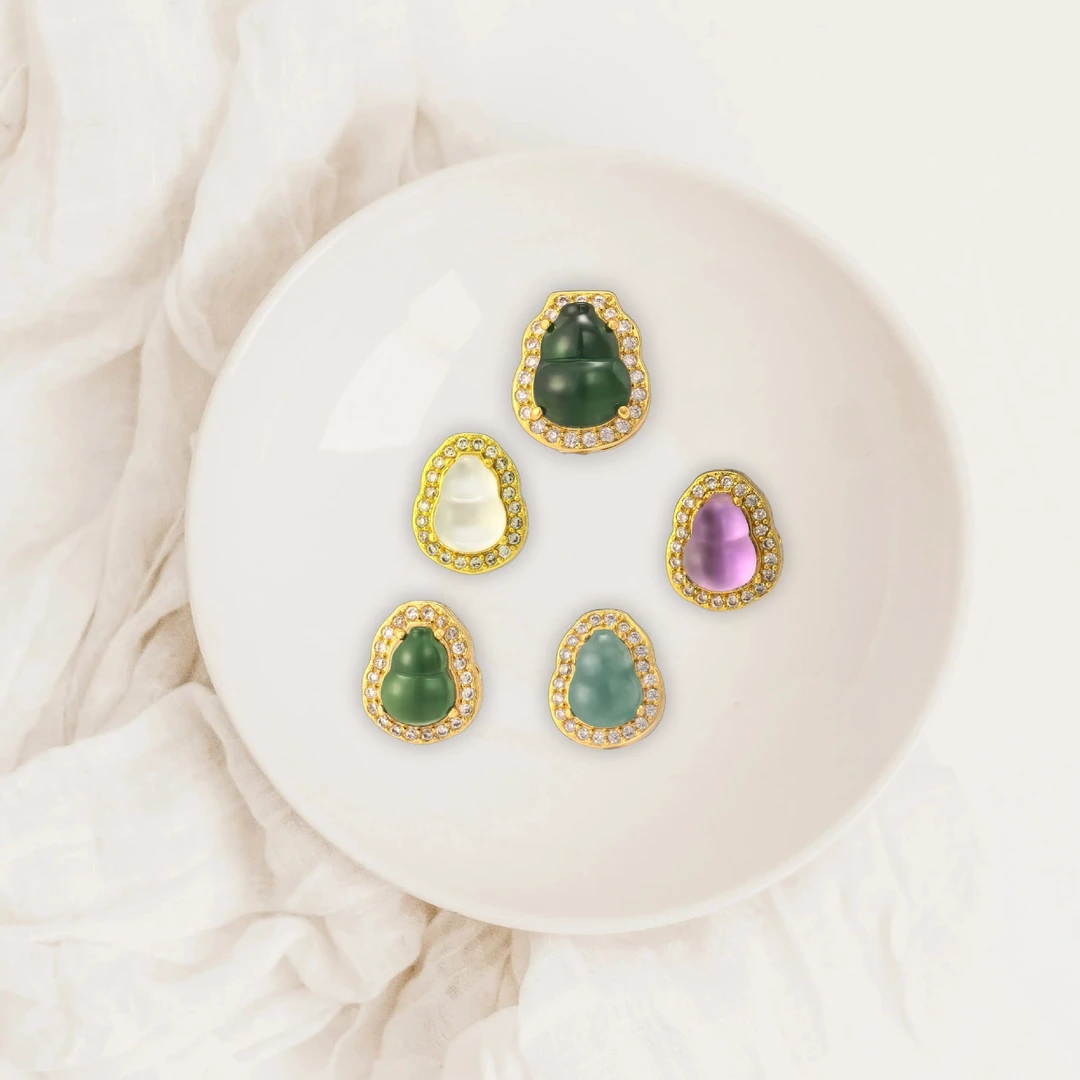 铜合金配饰铜镀真金葫芦饰品配饰