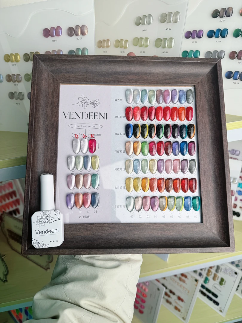 啊聪美甲-Vendeeni猫眼甲油胶单瓶12g福利（有备案）