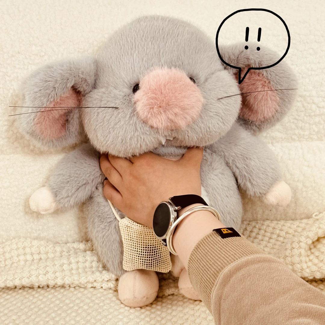 原创搞怪背麻袋的老鼠玩偶布娃娃公仔生日礼物花枝鼠可爱女生儿童