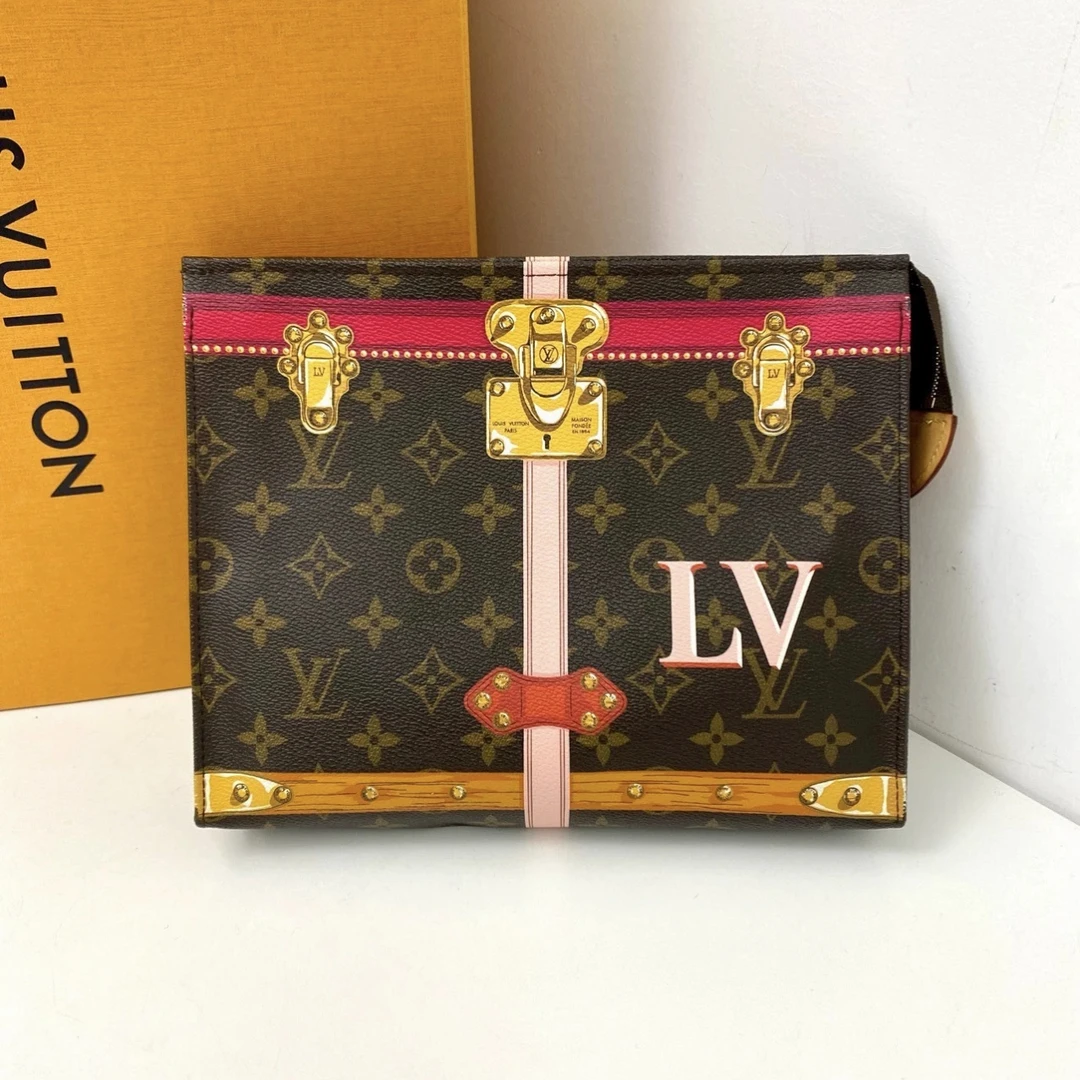 99新 LouisVuitton/路易威登 蔚蓝/宫廷限量 洗漱包26 北京