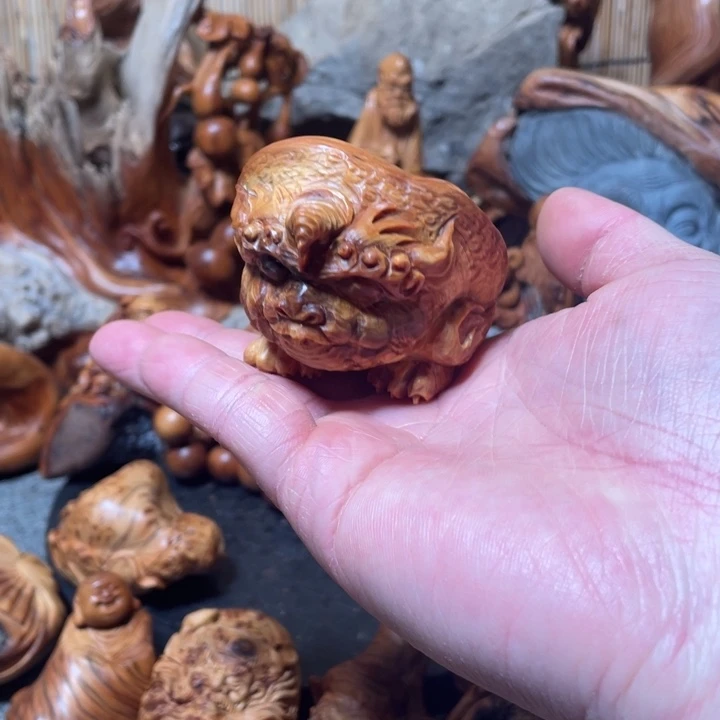 柏木顺**缘金蟾手把件手把