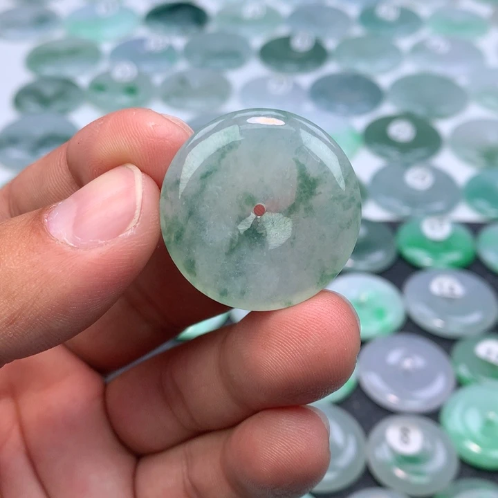 颈饰未镶嵌翡翠缅甸天然A货翡翠30.2-5.7