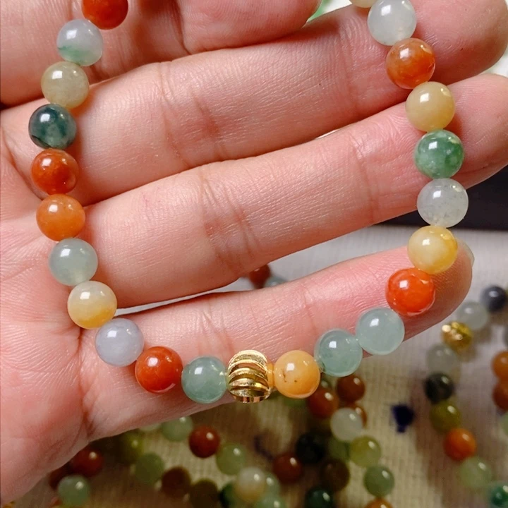 定制翡翠未镶嵌手链