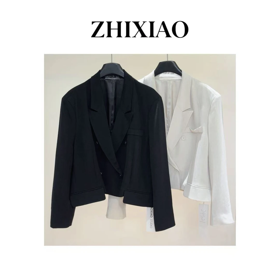 【ZHIXIAO】秋冬新款：西装领长袖外套24521