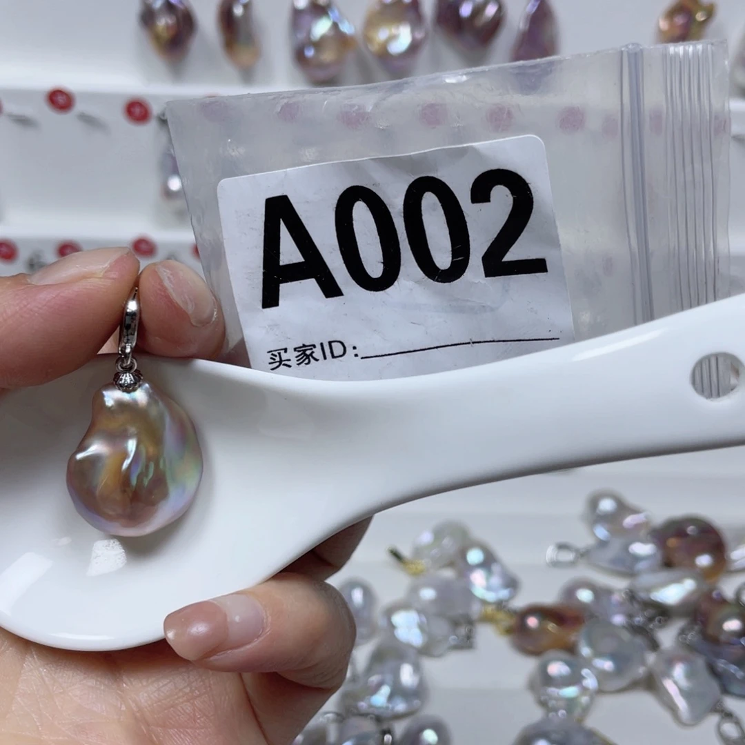 淡水珍珠巴洛克银S925镶嵌