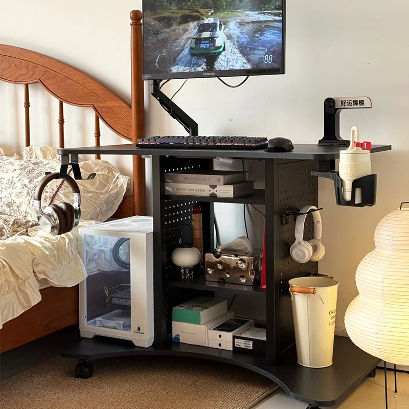 PSEAT/赛途小户型带轮可移动游戏基站电脑桌床边书桌小户型电竞桌