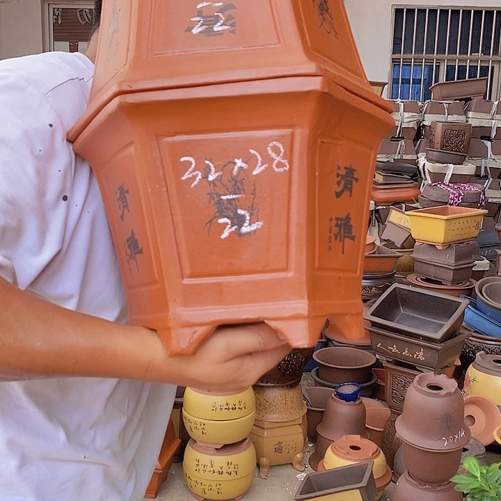 紫砂花盆紫砂花盆