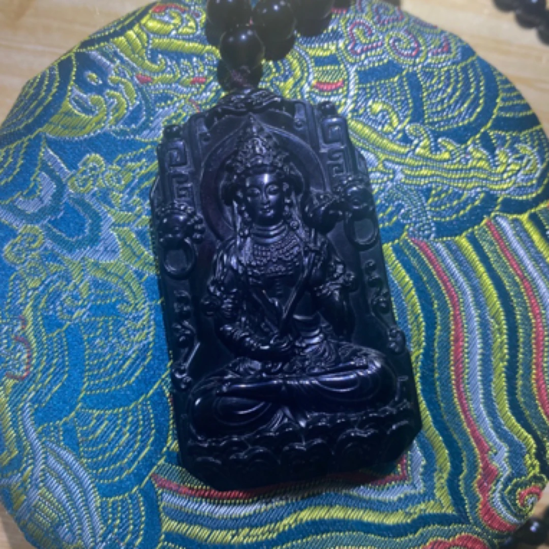 【雷总福利】天然玉石观音牌