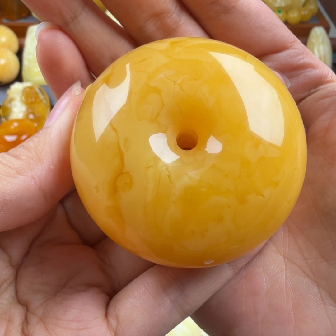 琥珀未镶嵌颈饰纯天然琥珀蜜蜡无优化