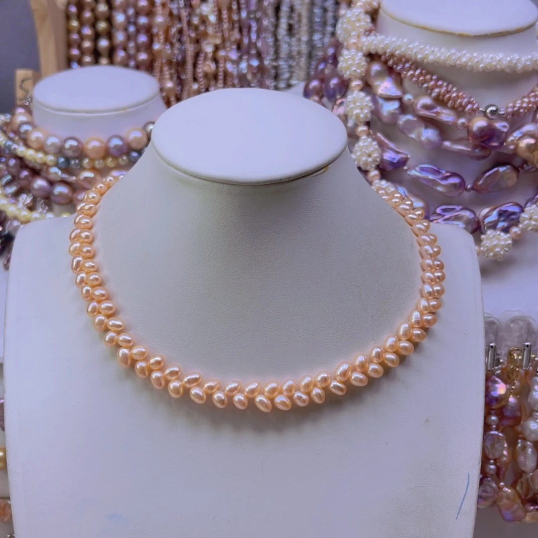 双***鱼淡水珍珠手链合金