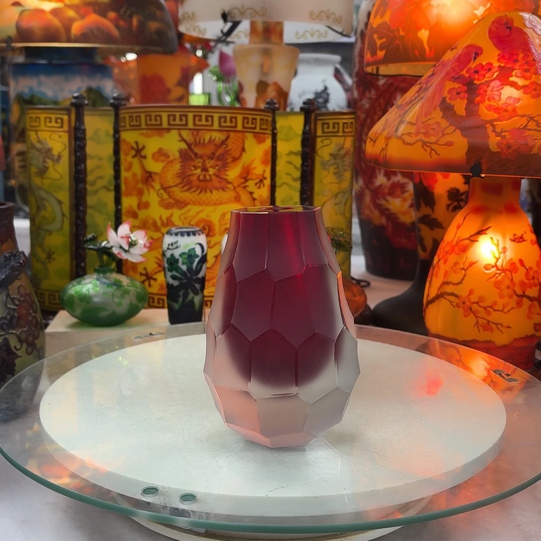 琉璃高15口2琉璃磨刻