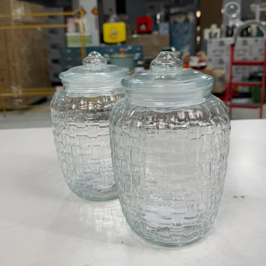 泡菜坛子家用加厚玻璃密封储物罐