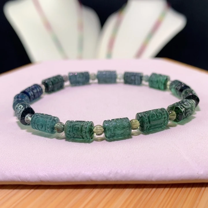 双色碧玺手链未镶嵌