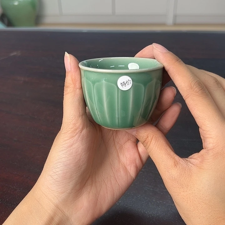 龙泉云间青瓷小米茶器