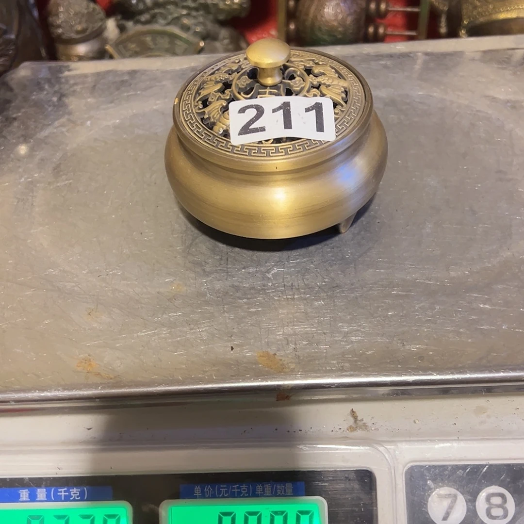 黄铜摆件，文房摆件