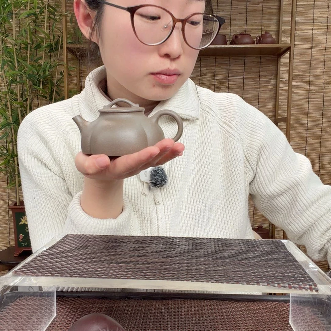 紫砂茶壶青段海棠壶160CC左右没礼盒微瑕
