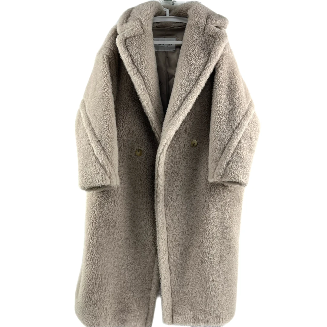 99新 MaxMara s码 MaxMara 沙色泰迪熊大衣 99新 sz0325