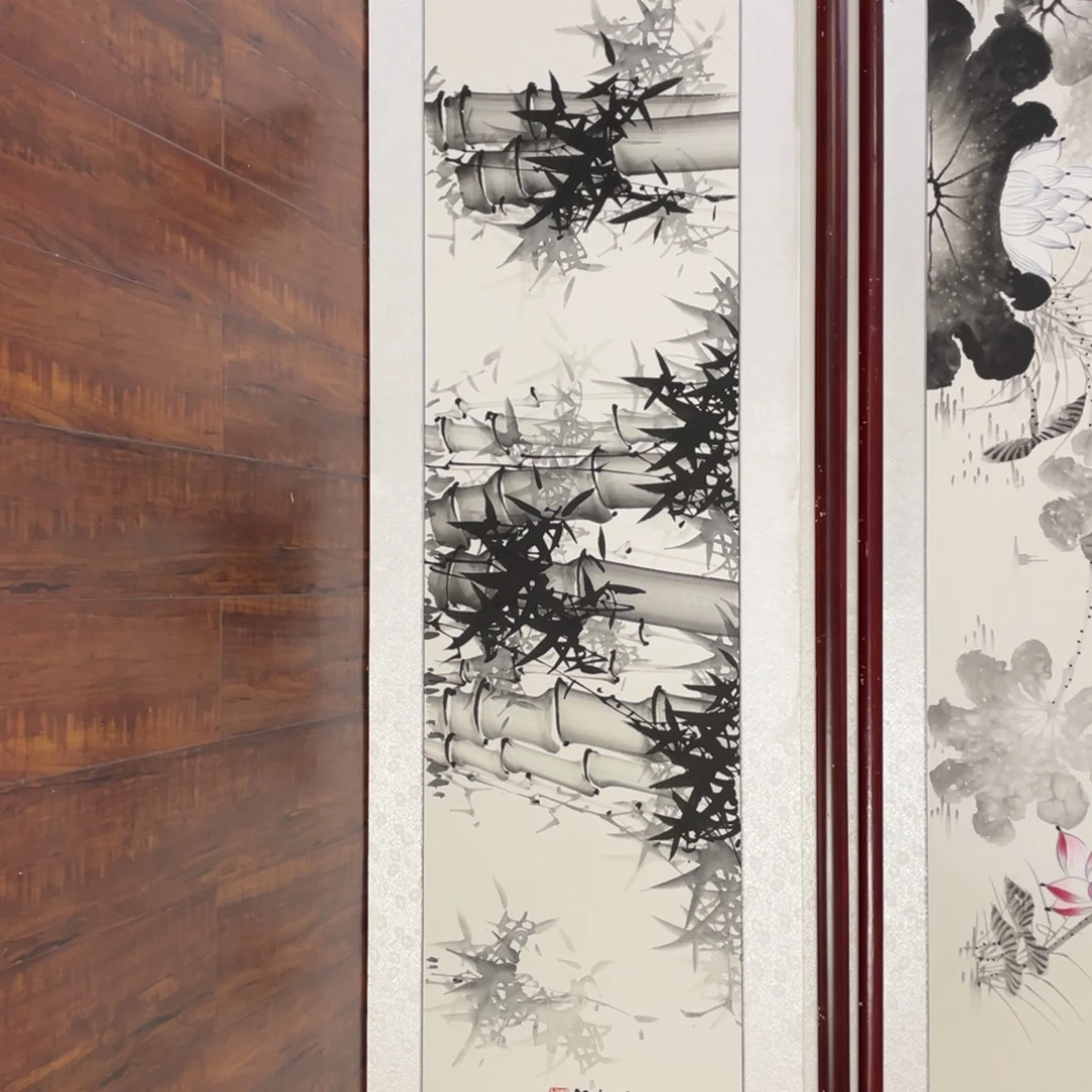 国画带框尺寸48*163厘米