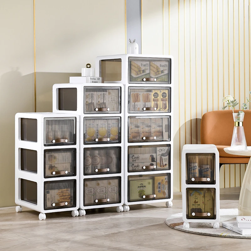 储物柜小推车家用置物架多层可移桌下抽屉收纳柜储物滑轮落地收纳