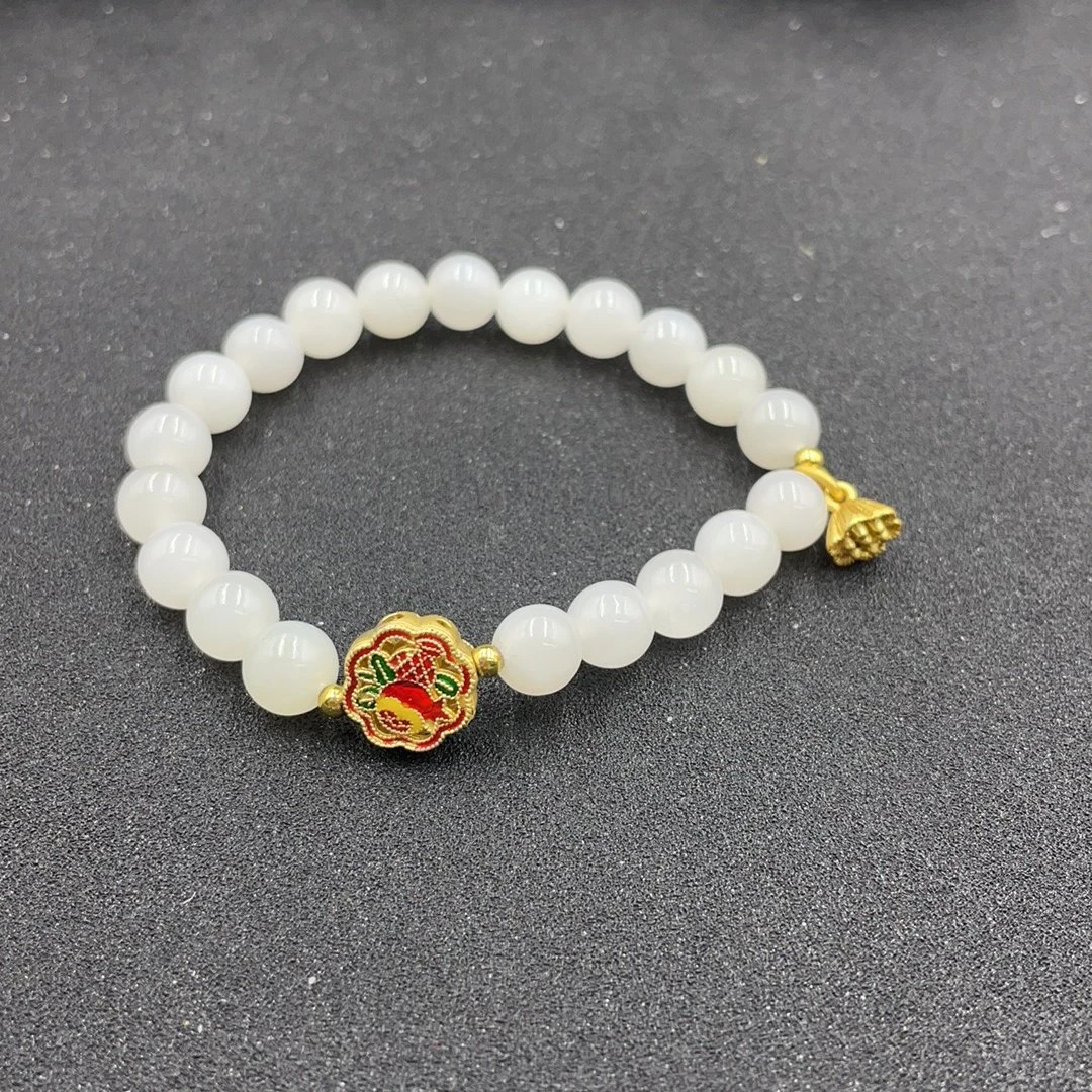 BY0424FXH标014 北玉精选 和田玉珠串