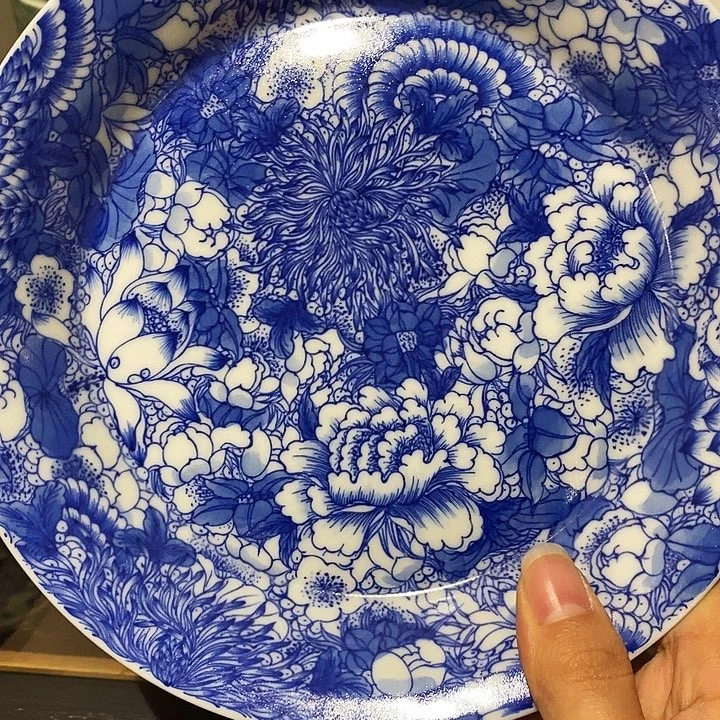 i***e摆件陶青花万花壶承