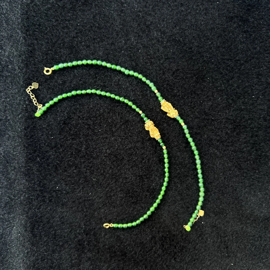 【玉经纶】94002/Q30-天然A货翡翠手链-多样性发其一