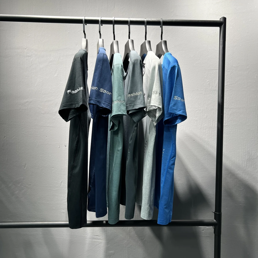 2025新款速干t恤男冰丝夏季薄款运动短袖半袖健身衣服跑步服上衣