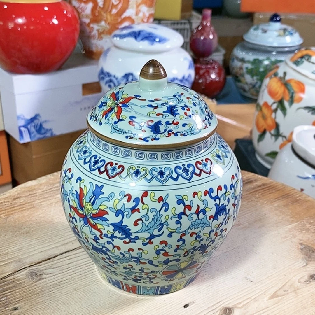 【闪购商品】瓷片陶瓷茶叶罐茶叶罐