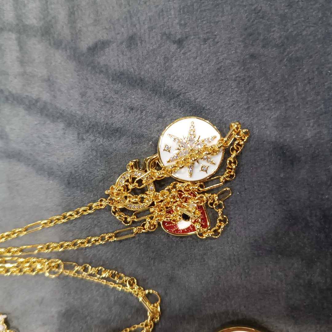 合金项链 时尚百搭太阳爱心项链446