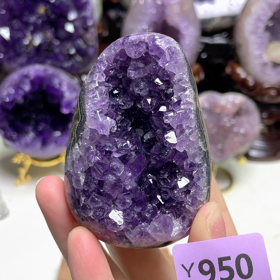 未镶嵌摆件紫晶晶震