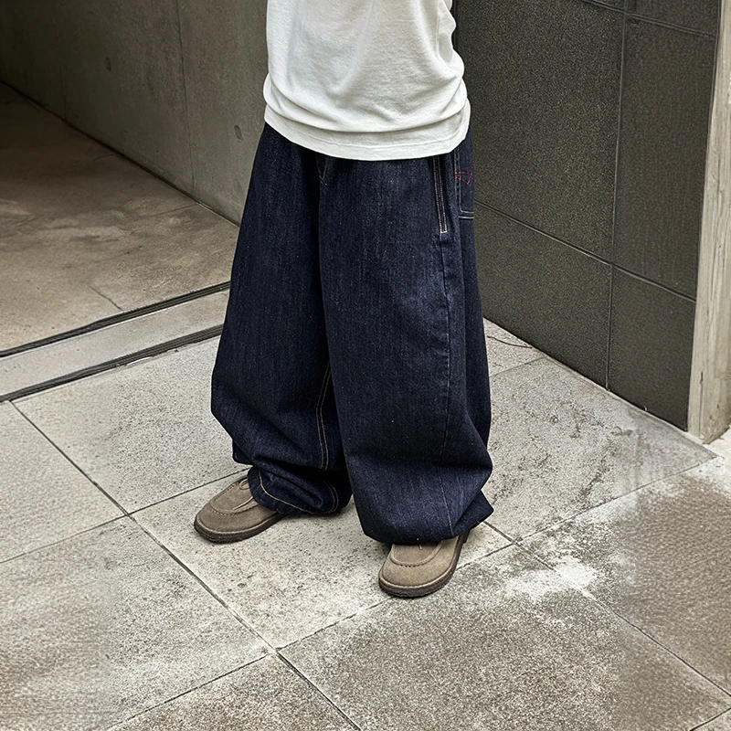 儿童春秋款牛仔裤2025男童秋季宽松休闲裤子韩版时尚网红牛仔长裤