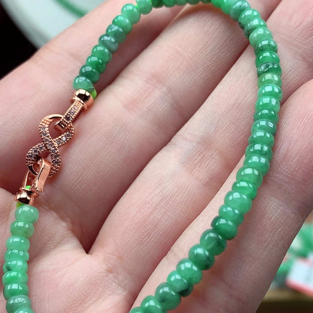 翡翠未镶嵌毛衣链翡翠