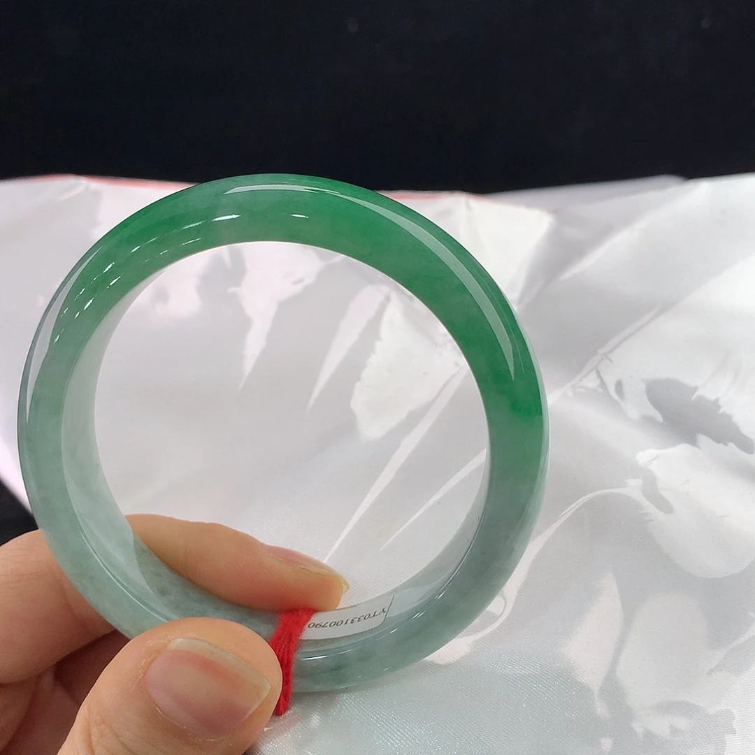翡翠未镶嵌手镯正圈54/55