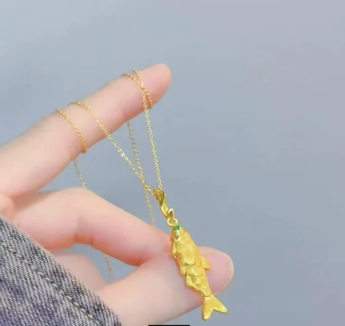 铜合金项链 轻奢女真金小熊/小猪/锁骨链双色珠宝10cm以下金色素