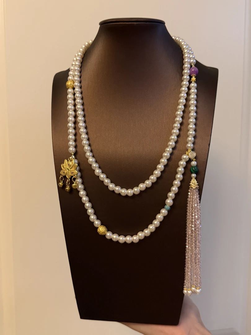 老货｜项链步步生莲 默认微瑕 by0001