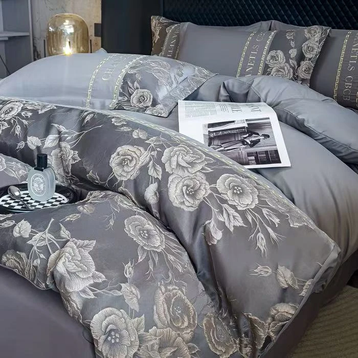 【绒舒源】爆款 立体浮雕提花四件套高精密床上用品-维密