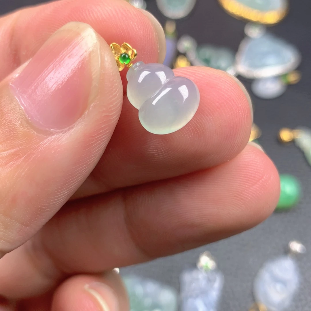 【闪购商品】翡翠18K金镶嵌颈饰兜*翡翠