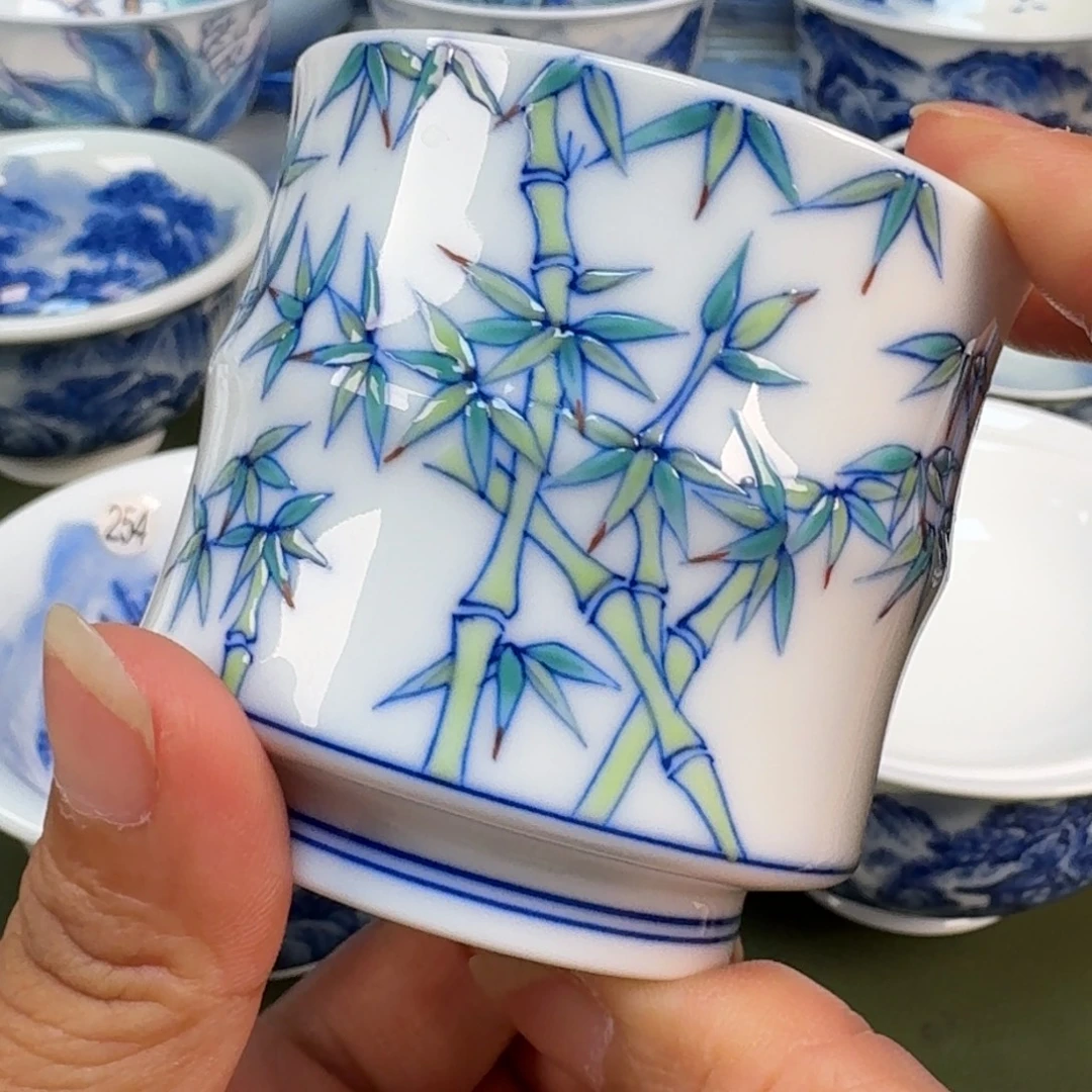 景德镇纯手绘茶具圆圆240