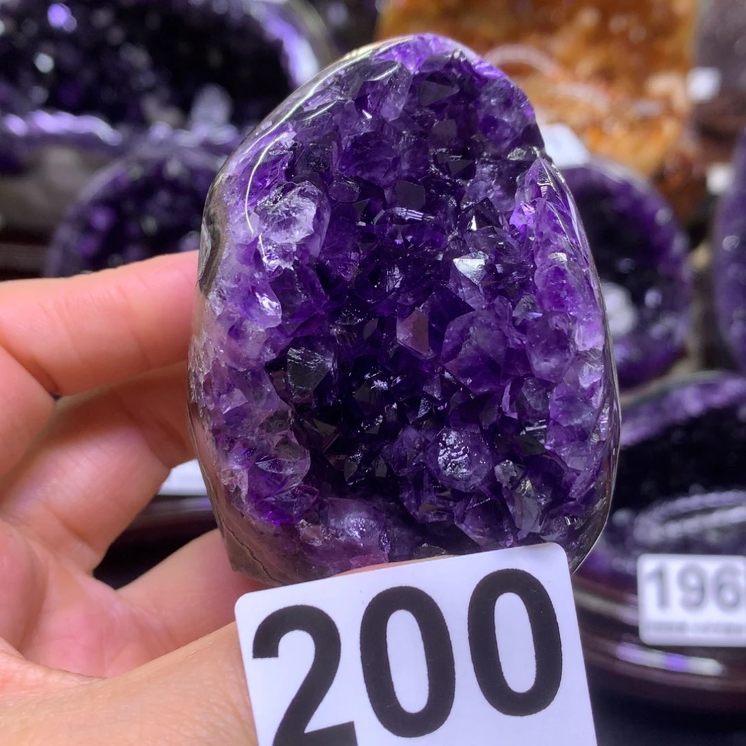 摆件紫晶未镶嵌水晶