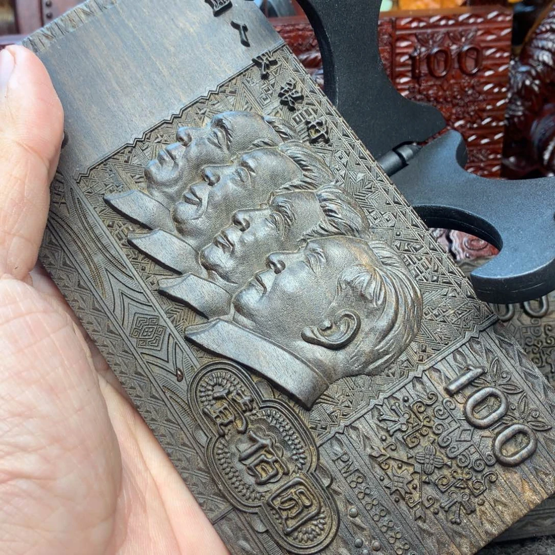 木雕绿其老版摆件48