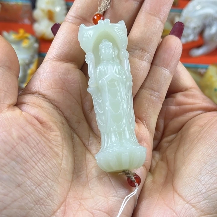 和田玉未镶嵌挂件