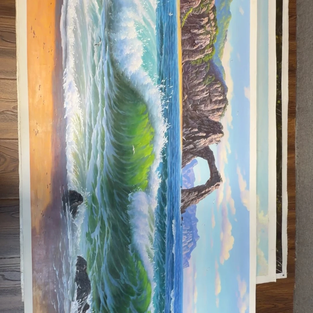 油画加油加油努力加油努力