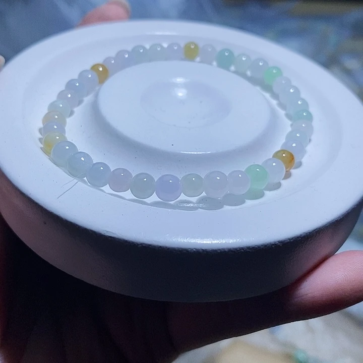 未镶嵌手串翡翠天然缅甸A货翡翠卡5.7