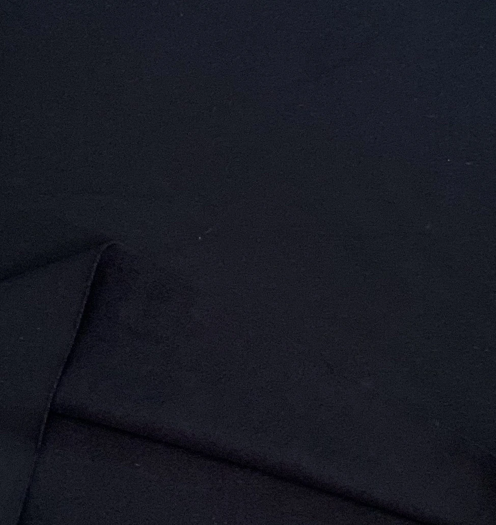 黑色棉面加绒面料两米（2号）