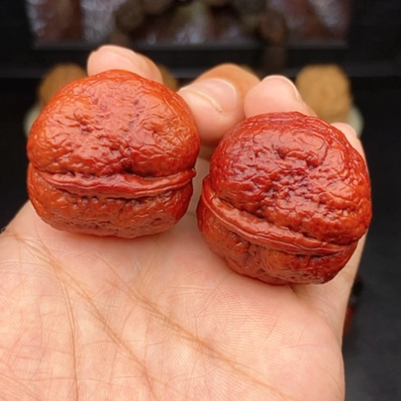 【闪购商品】文玩核桃把件33尺红彩肌肉小青蛙