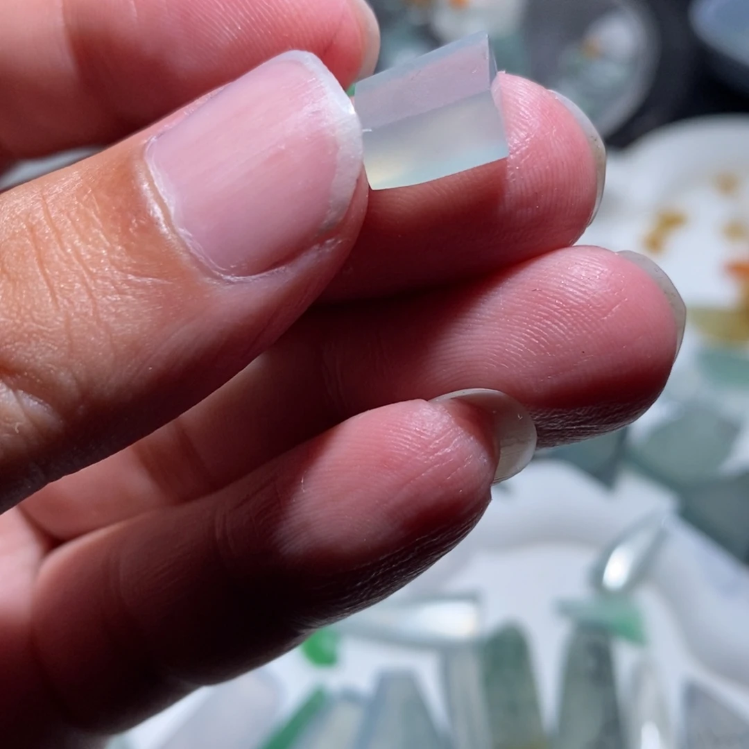 定制翡翠未镶嵌蛋面葫芦随行珠料