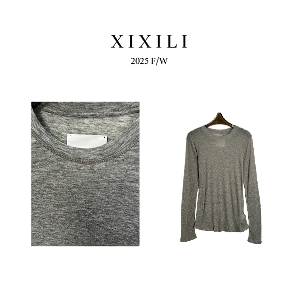 C83514-春季羊毛面膜T恤女长袖