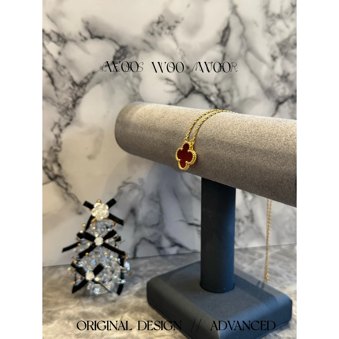 【同本家工艺】四叶草单花项链