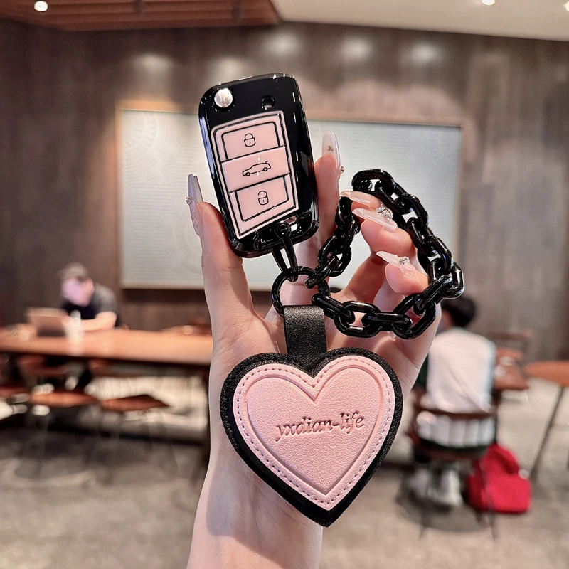 适用大众车钥匙套迈腾帕萨特速腾宝来途岳探岳朗逸车途观L探歌扣