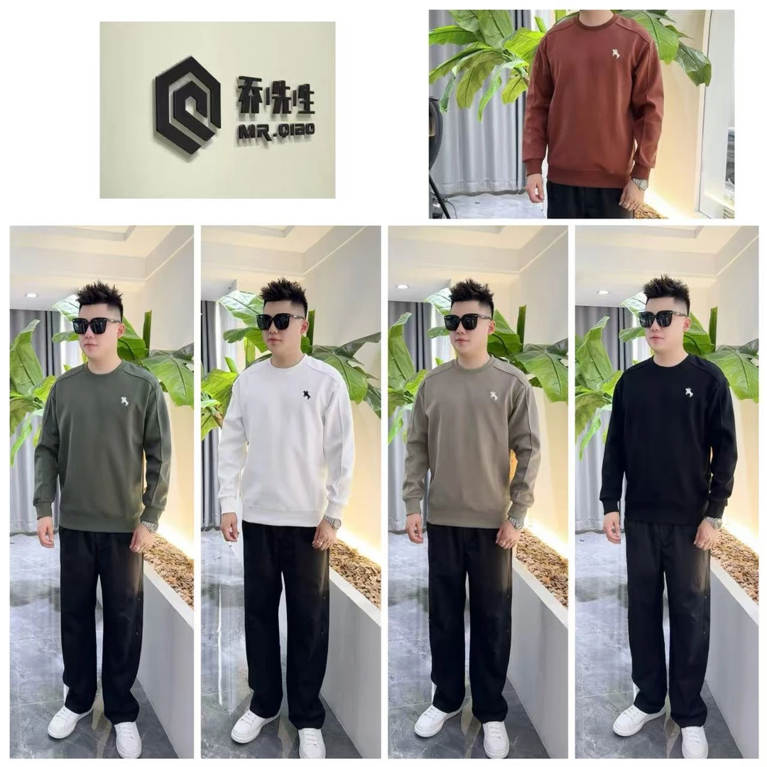 【主播专享】秋冬重工刺绣小马卫衣-D7908